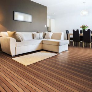Nautical flooring in a home water resistant flooring